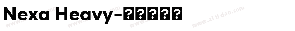 Nexa Heavy字体转换